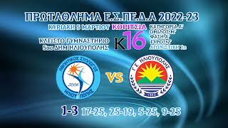 ΑΣ ΗΛΙΟΥΠΟΛΗΣ-ΓΣ ΗΛΙΟΥΠΟΛΗΣ (Κ16) 5-3-2023