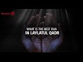 5 Things to do on the last 10 days of ramadan - Laylatul Qadır - Omar Suleiman. #Islam #ramadan