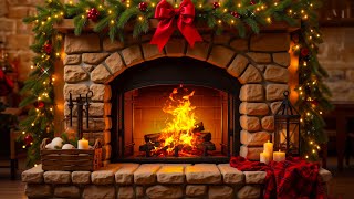 🔥 Cozy Fireplace Ambience With Christmas Atmosphere \u0026 Relaxing Crackling Sounds For Sleep