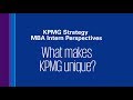 What makes KPMG unique?