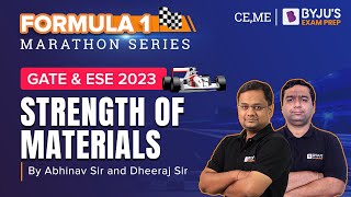 Strength of Materials (SOM) Formula Revision | GATE 2023 Civil (CE)/Mechanical Engineering (ME) Exam