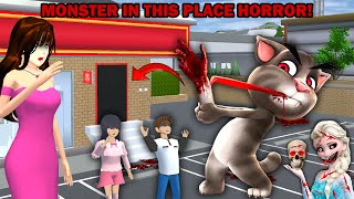 THERE'S NEW HAUNTED ZOMBIE MONSTER ELSA HORROR SECRET IN THIS PLACE || SAKURA SCHOOL SIMULATOR