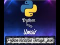 Python - Python Vairables Through Json