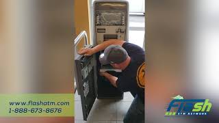 Bolting / Anchoring a Bank Machine (ATM) to The Floor.