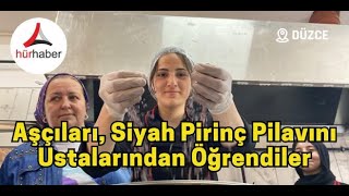 Geleceğin aşçıları siyah pirinç pilavını öğrendi