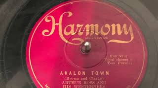 Avalon Town - Arthur Ross and His Westerners - Irving Kaufman, vocal 1929