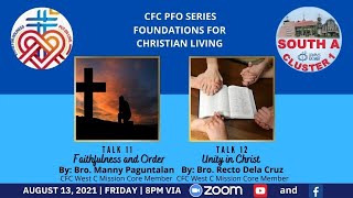 CFC MM South A1 PFO FCL Talk 11 \u0026 12