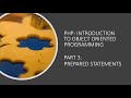 Object Oriented Programming with PHP - Part 3: Prepared Statements