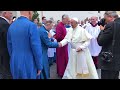 Hereford Cathedral Choir meet Pope Francis