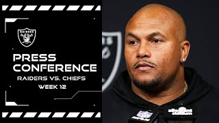 Coach Pierce and Aidan O'Connell Postgame Presser | Week 12 vs. Chiefs | NFL