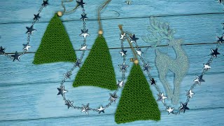 The EASIEST Christmas tree with knitting needles 🎄 we knit easily and simply