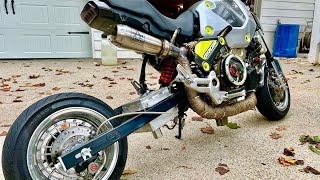 HONDA GROM + DUCATI PANIGALE 1199 ENGINE = BEST COMBO EVER!