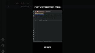 🔢 Python Program to Print Multiplication Table | Learn Python Easily
