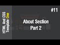[Arabic] HTML & CSS Template One 2021 - #11 - Create About Section Part 2
