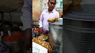 dahi chaat Puri only 10 ₹ 😍 #streetfood #panipuri #shorts