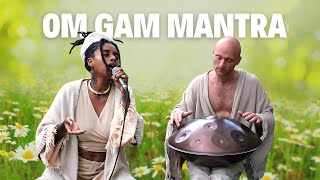 Om Gam Mantra - HANDPAN 2 hours music - Soft Melody - Clearing energy  remove blockages