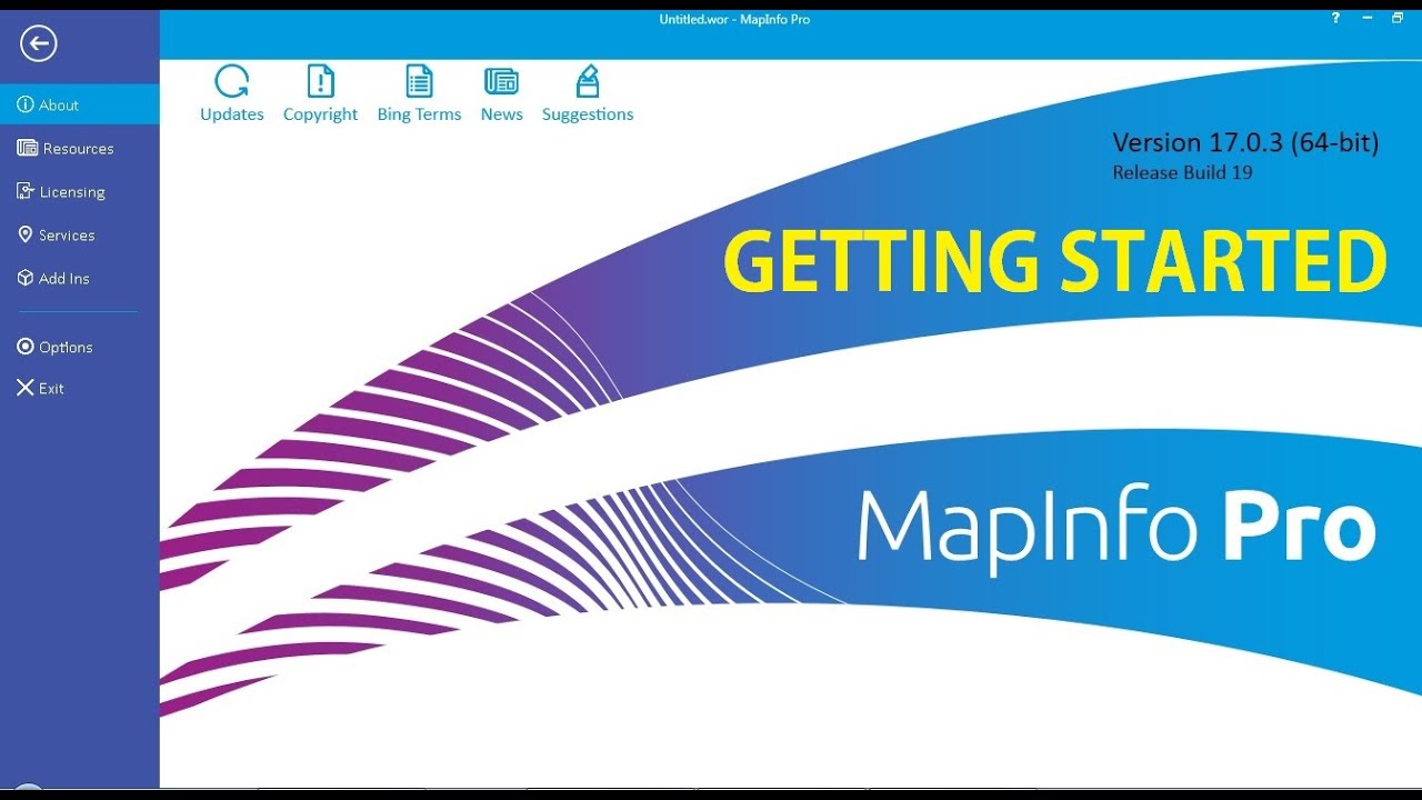 MapInfo Pro Getting Started - YouTube