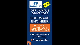 Tata Elxsi Off Campus Drive 2022 | Software Engineer | IT Job | Engineering Job | Across India