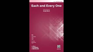 Each and Every One (SATB), by Andy Beck – Score & Sound