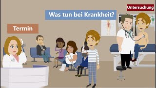 learn German | What to do when you are ill? Appointment, doctor's visit, examination\