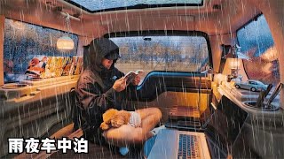 外面雨声阵阵，和狗子窝在床车里，听着雨声看漫画，好好放松一天