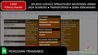 Pembukuan Jasa Ekspedisi dan Transportasi : Pengisian Ttarnsaksi