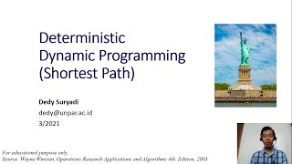 Week1.2 Shortest Path (Deterministic Dynamic Programming)