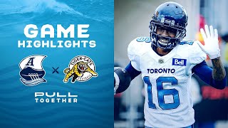 CFL Game Highlights: Toronto Argonauts vs. Hamilton Tiger-Cats – September 5, 2022