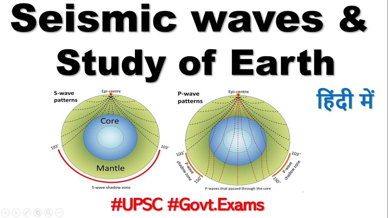 ||UPSC/Govt.Exams|| Seismic Waves & Study Of Earth Interior ...