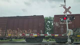 Train Crossing, Belleville, Ontario. 8 July 2023