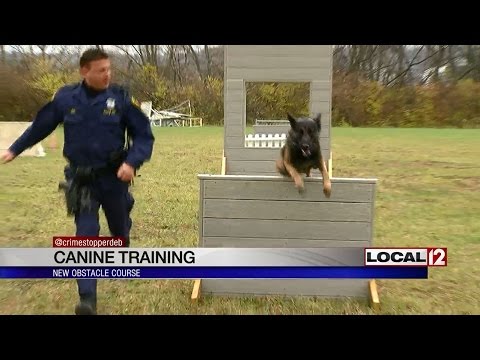 New obstacle course for training police canines New obstacle course for training police canines