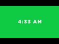 Free Green Screen Digital Clock Animation 24 hours | Animasi Jam Digital 24 jam