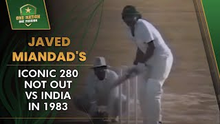 Watch highlights of Javed Miandad's iconic 280 not out vs India in 1983 | PCB | MA2T