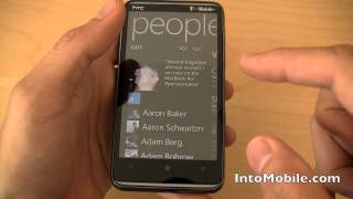 T-Mobile HTC HD7 Windows Phone 7 hands-on review - Software tour of the big screen WP7 phone