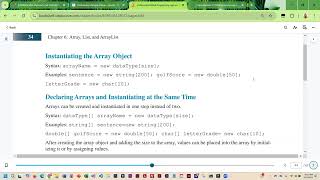 Chapter6 Arrays and Array Examples