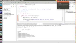 Prog. Exercise - Horizontal Bar Chart from Sequence (Java)