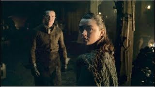 Arya reunites with Gendry and The Hound | Game of thrones 8x01