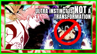 CONFIRMED! Ultra Instinct Is NOT A Transformation