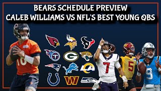 Chicago Bears Schedule Release Preview || Caleb Vs NFLs Next Gen QBs