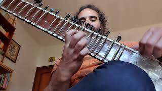 Sitar Lesson - Lezioni di Sitar - Alankar - Exercise #430 - Dire Da Ra Da