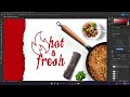 restaurant food menu design in adobe photoshop tri fold brochure design tutorial