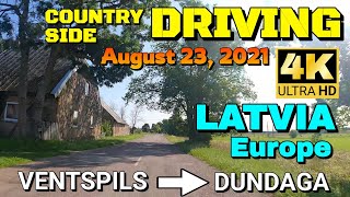 【4K60】Driving in Countryside at Latvia, Europe // August 23, 2021 🚀