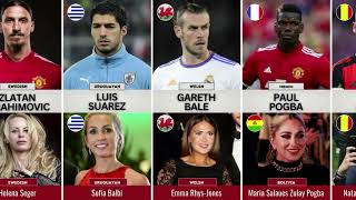 Country Comparison: Famous Footballers and Their Wives/Girlfriends | FT. Ronaldo and Georgina...