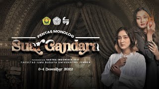 SUAR GANDARA HARI 2 | SASTRA INDONESIA 2021 | UNIVERSITAS JEMBER