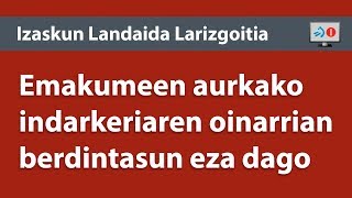 Emakumeen aurkako indarkeriaren oinarrian berdintasun eza dago