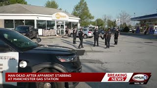 Man dies after being found stabbed at Manchester gas station