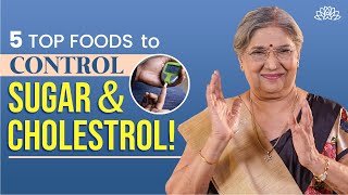 5 Best Foods That Help Lower Cholesterol & Sugar | A Natural Way to Maintain | Dr. Hansaji