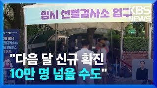 전파력 강한 BA.5 확산…“이르면 다음 달 하루 10만 명 이상” / KBS  2022.07.08.