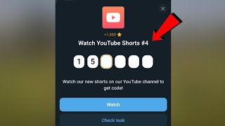 Watch YouTube Shorts #4 Major | Watch YouTube Shorts Code Major | Watch YouTube Shorts Secret Code