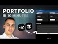 Building a Portfolio using v0 and Cursor